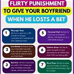 punishments for losing a bet with your boyfriend